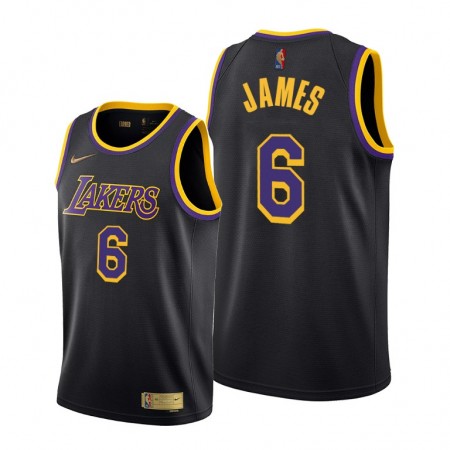Los Angeles Lakers LeBron James 6 Nike 2021-22 Earned Edition Pelipaidat Swingman - Miesten
